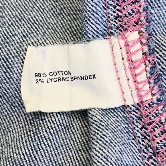 Gap Vintage Denim Jean Jacket Blue Women XS Youth Distressed Farm Hippy Festival - Picture 3 of 12